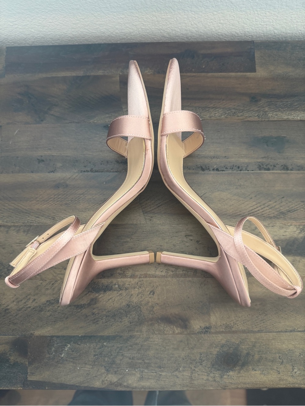 Jewel Badgley Mischka Ojai II Heeled Sandals Blush Pink Size 8.5 Formal Wedding - Picture 6 of 8